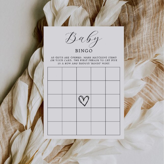 Tarjeta de bingo de Baby Shower | Juegos Baby Show (Baby Shower Bingo Card | Baby Shower Games)