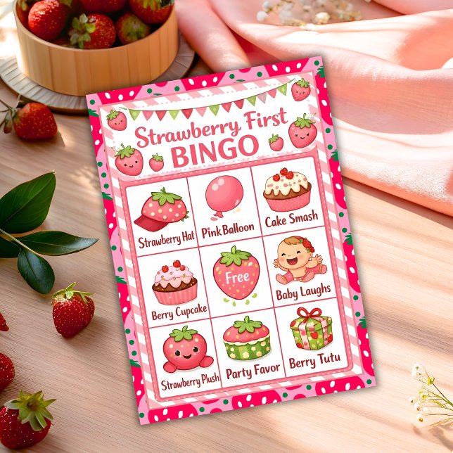Tarjeta de Bingo de Celebración del Primer Cumplea (Subido por el creador)