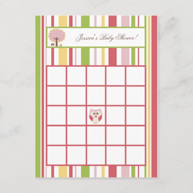 Tarjeta de Bingo Escrita Amor y Chica de la Natura (Anverso)