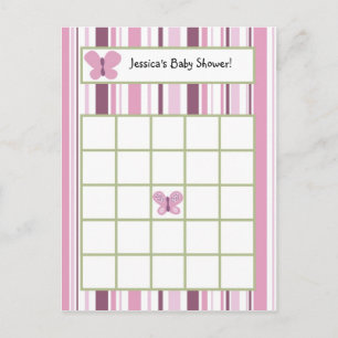 Tarjeta de Bingo Escrita Sugar Pluma Mariposa