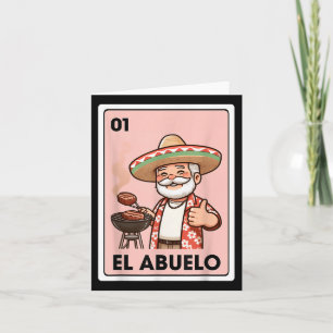 Tarjeta de bingo mexicano El Abuelo Gritando Abuel