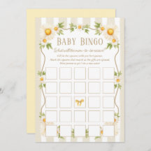 Tarjeta de Bingo Neutral para Baby Shower Little S