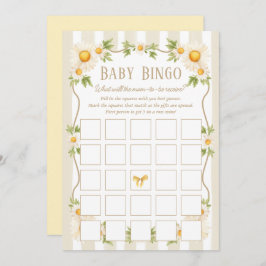 Tarjeta de Bingo Neutral para Baby Shower Little S