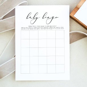 Tarjeta de Bingo para Baby Shower de EVELYN Jueg