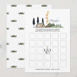 Tarjeta de Bingo para Baby Shower | La Aventura Co
