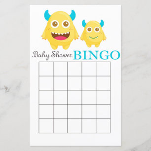 Tarjeta de bingo para bebés de Little Monster