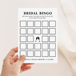 Tarjeta de bingo para novias