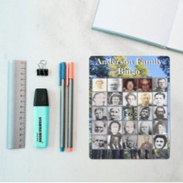 Tarjeta de bingo para Reunión Familiar Foto de bos