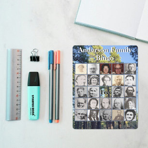 Tarjeta de bingo para Reunión Familiar Foto de bos