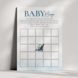 Tarjeta de Bingo Rustic Ocean Baby Shower para beb