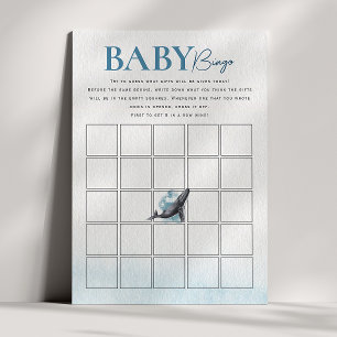 Tarjeta de Bingo Rustic Ocean Baby Shower para beb