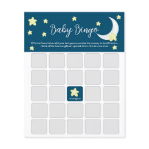 Tarjeta de bingo Twinkle Little Star Baby Shower