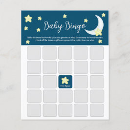 Tarjeta de bingo Twinkle Little Star Baby Shower