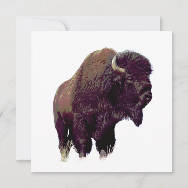 Tarjeta de Bisonte Búfalo (Anverso)