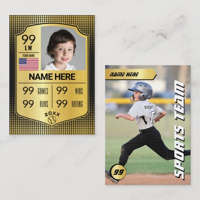 Tarjeta de Blinisbol con Blindaje Estatales Tarjet (Anverso / Reverso)