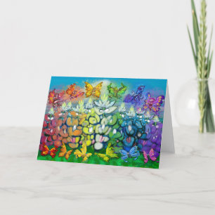 Tarjeta de Bluebonnets Rainbow