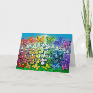 Tarjeta de Bluebonnets Rainbow