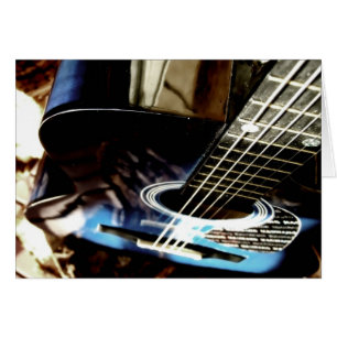 Tarjeta de Blues Acústicos de Guitarra