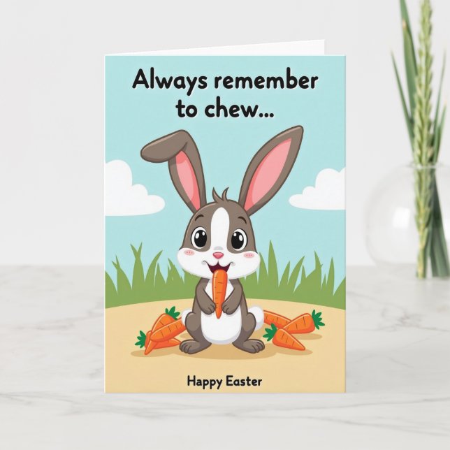 Tarjeta de Bocadillos Felices de Pascua (Anverso)