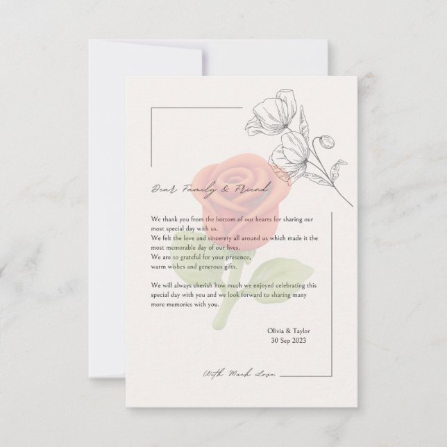 Tarjeta de boda (Anverso)