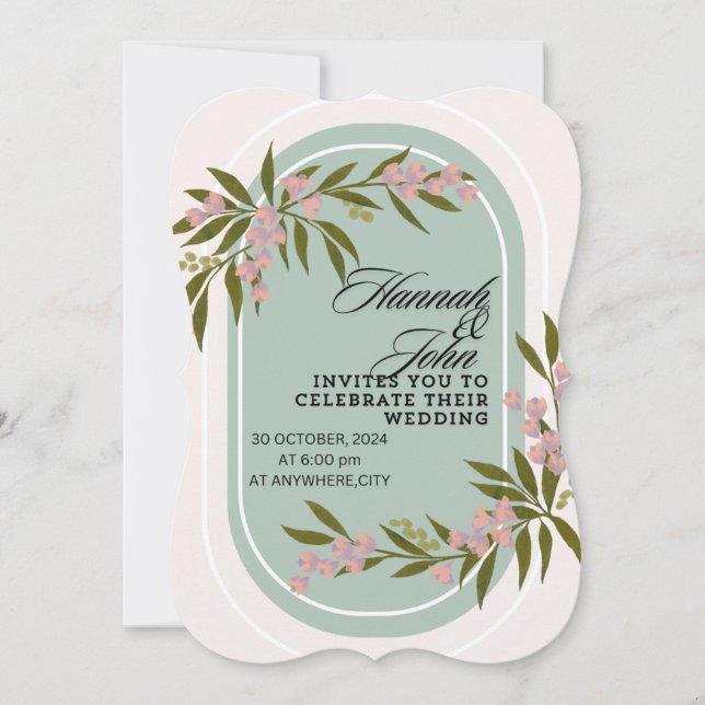 Tarjeta de boda (Anverso)
