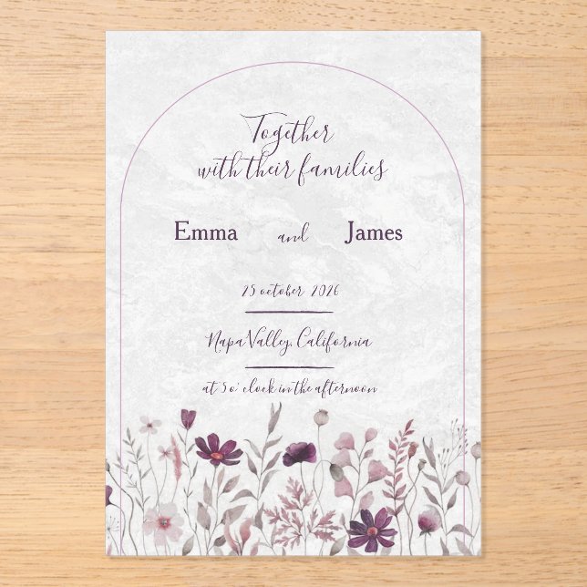 tarjeta de boda (Anverso)