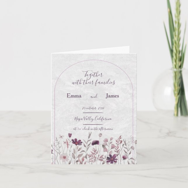 tarjeta de boda (Anverso)