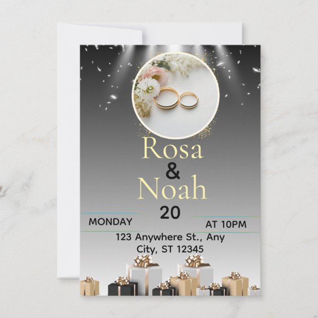 tarjeta de boda (Anverso)