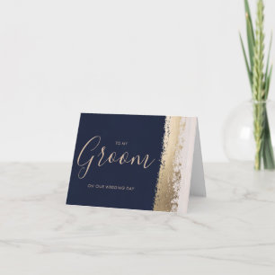 Tarjeta de boda a Groom, Keepsake, nota de amor