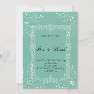 Tarjeta de Boda Bonita