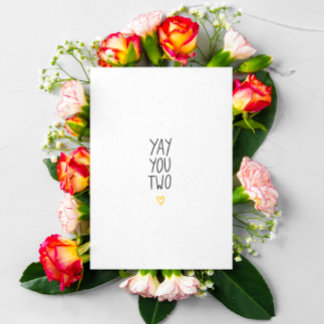 Tarjeta de boda/compromiso