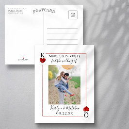Tarjeta de boda con iniciales Foto Save The Date