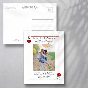 Tarjeta de boda con iniciales Foto Save The Date