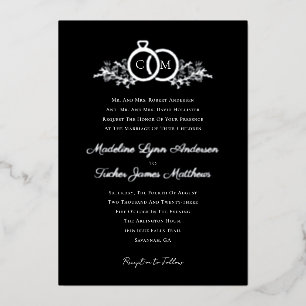 Tarjeta de boda con letra cursiva minimalista mode