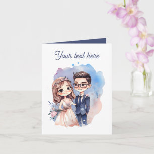 Tarjeta de boda con mensaje de cualquier propósito