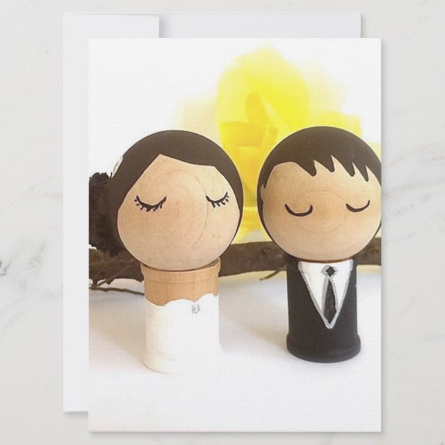 Tarjeta de boda con motivo japonés (Anverso)