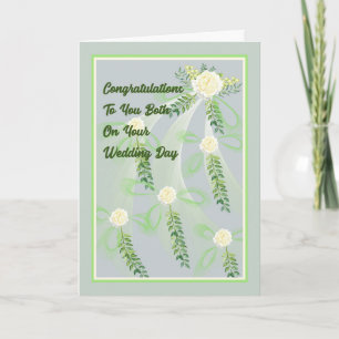 Tarjeta de boda con Rosas
