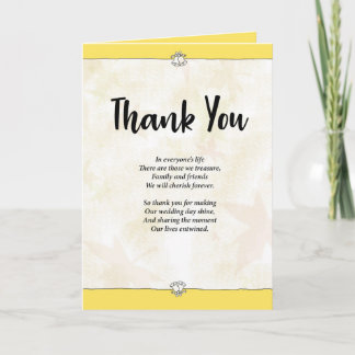 Tarjeta de Boda de agradecimiento