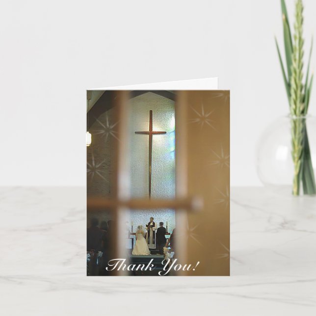 Tarjeta de Boda de agradecimiento (Anverso)