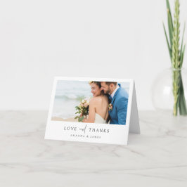 Tarjeta de Boda de agradecimiento al personalizado
