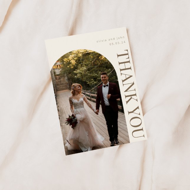 Tarjeta de Boda de agradecimiento con foto (Subido por el creador)