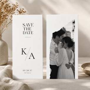 Tarjeta de boda de anuncio de fecha de salvación c
