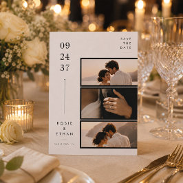 Tarjeta de boda de anuncio de fecha de salvación d