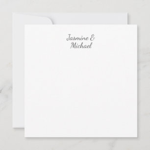 Tarjeta de Boda de caligrafía de Moda encantadora