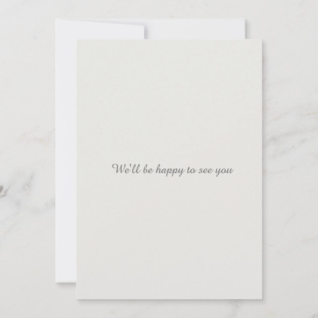 Tarjeta de boda de código QR de Save the Date mini (Reverso)