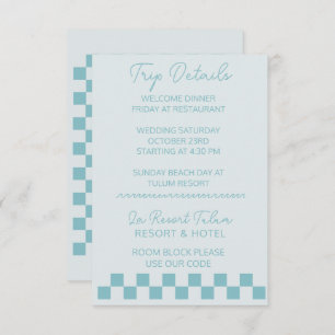 Tarjeta de boda de detalle