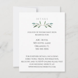 Tarjeta de Boda de detalles