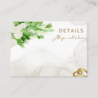 Tarjeta de Boda de detalles