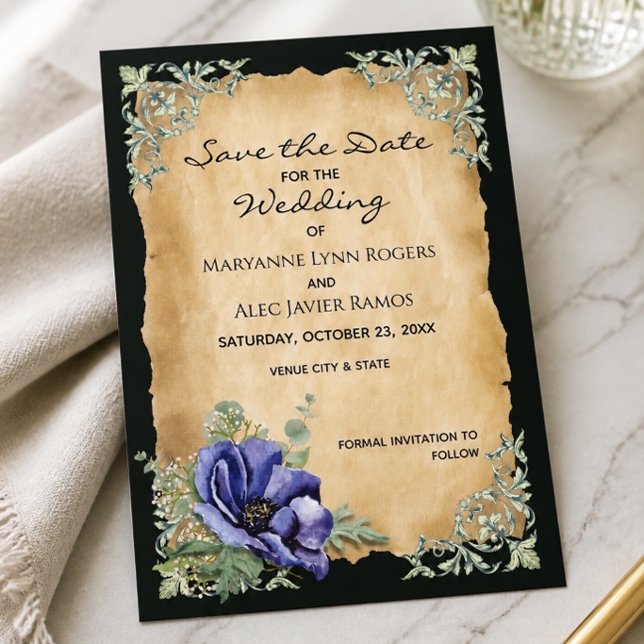 Tarjeta de boda de elegancia atemporal para guarda (Subido por el creador)