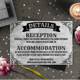 Tarjeta de Boda de gabinete para detalles de cosec